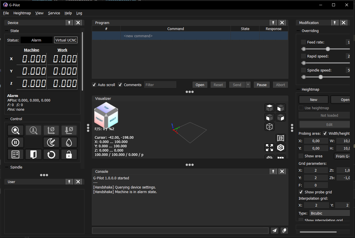 Visualizer as central widget