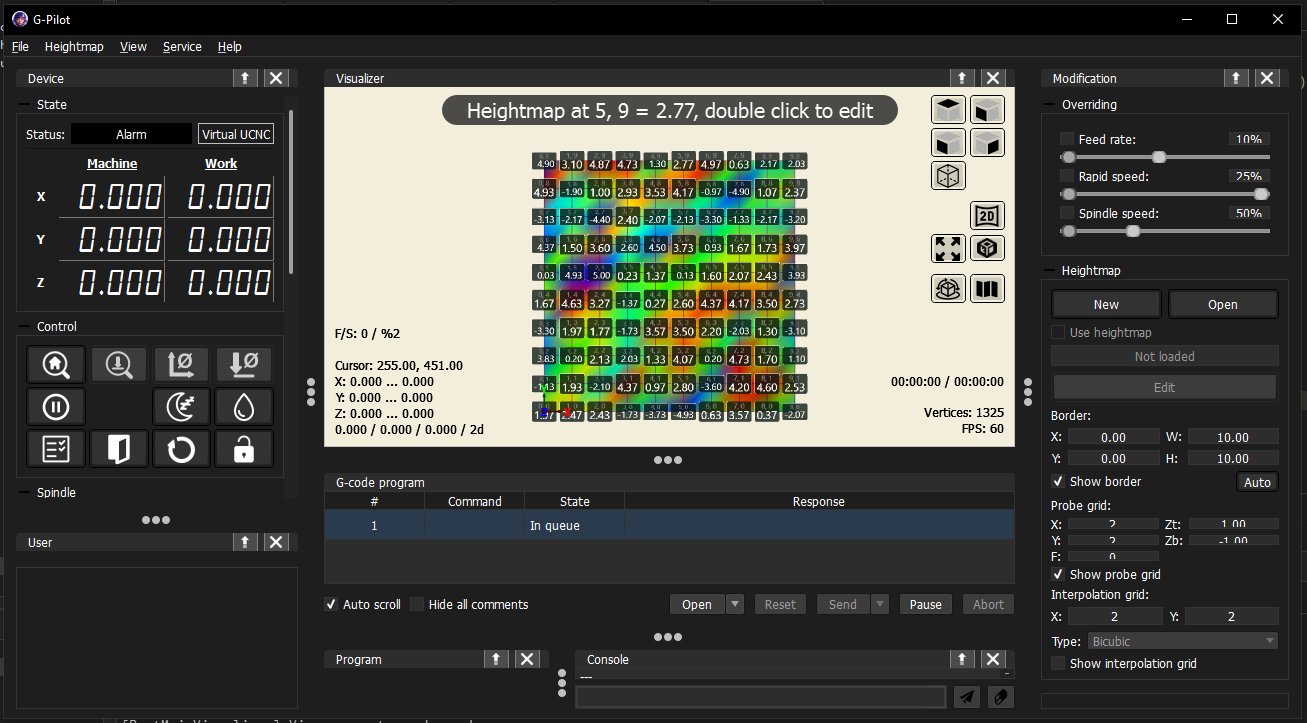 Heightmap visualizer with markers